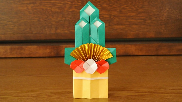 折り紙 門松の作り方 Origami Kadomatsu