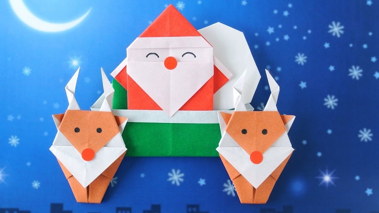 サンタクロース 折り紙 【折り紙】サンタクロースの簡単な折り方・作り方8選！クリスマスの飾りに
