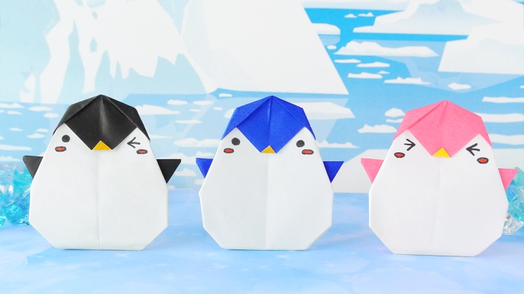 【かわいい折り紙】ペンギンの作り方