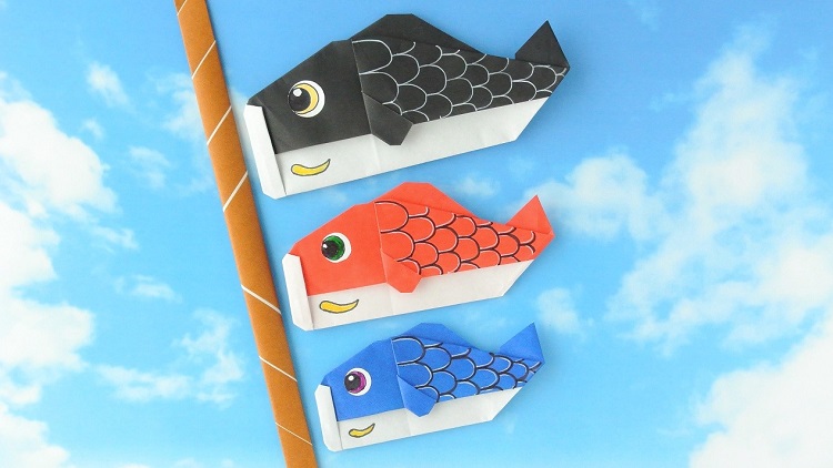 【折り紙】鯉のぼりの作り方
